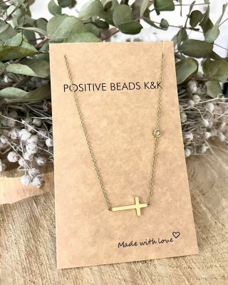 Ocelový řetízek s křížkem ✨